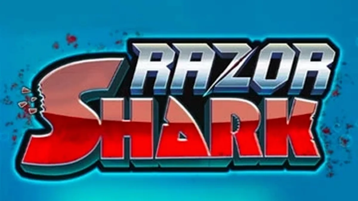 Interface do jogo de slot Razor Shark com tema de tubarão